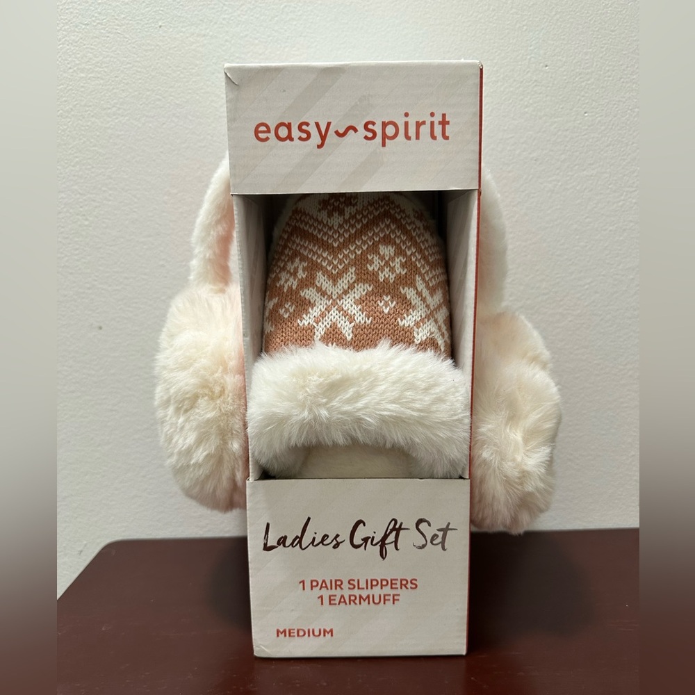 Easy Spirit Slippers and Earmuffs Set